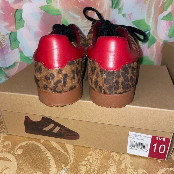 Steve Madden Leopard Print Women's Sneakers - Picture 5 of 8